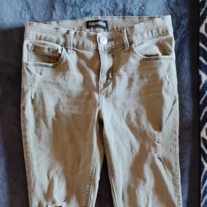 Express Olive Green Jeans